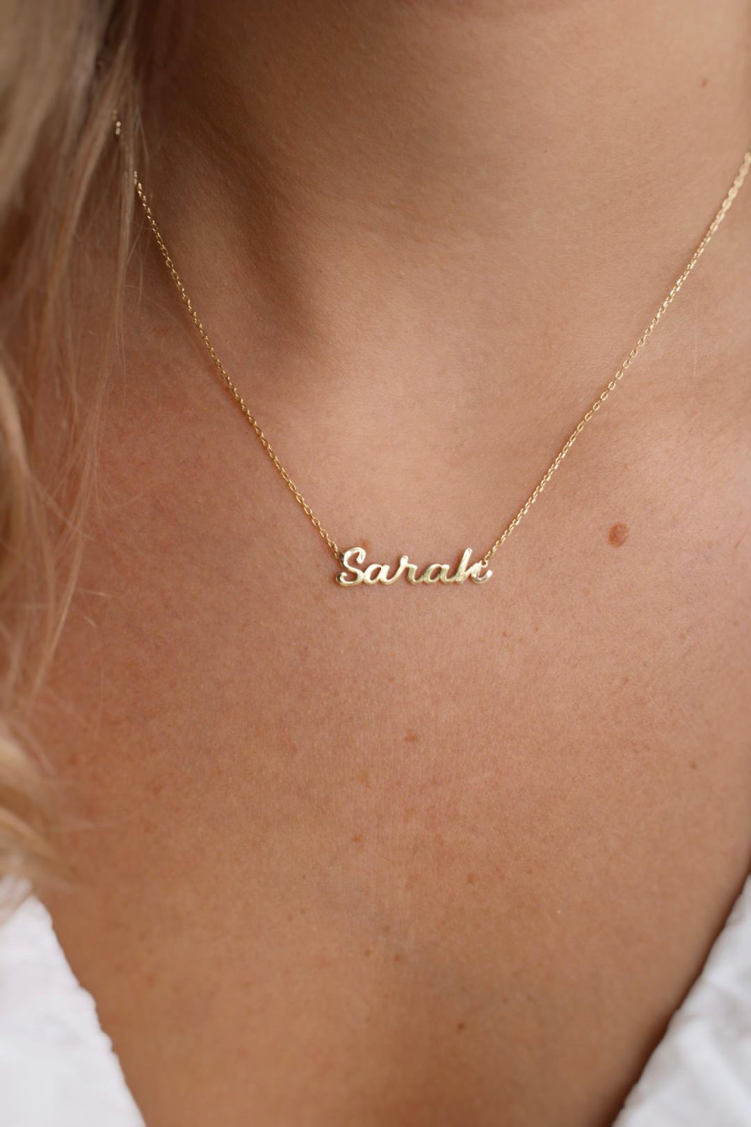 14k Custom Name Necklace