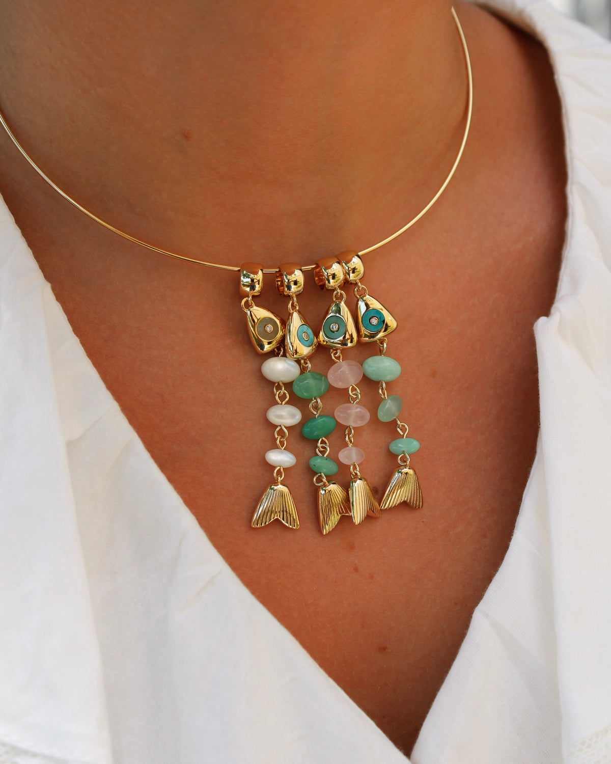 La Pez Amazonite Charm