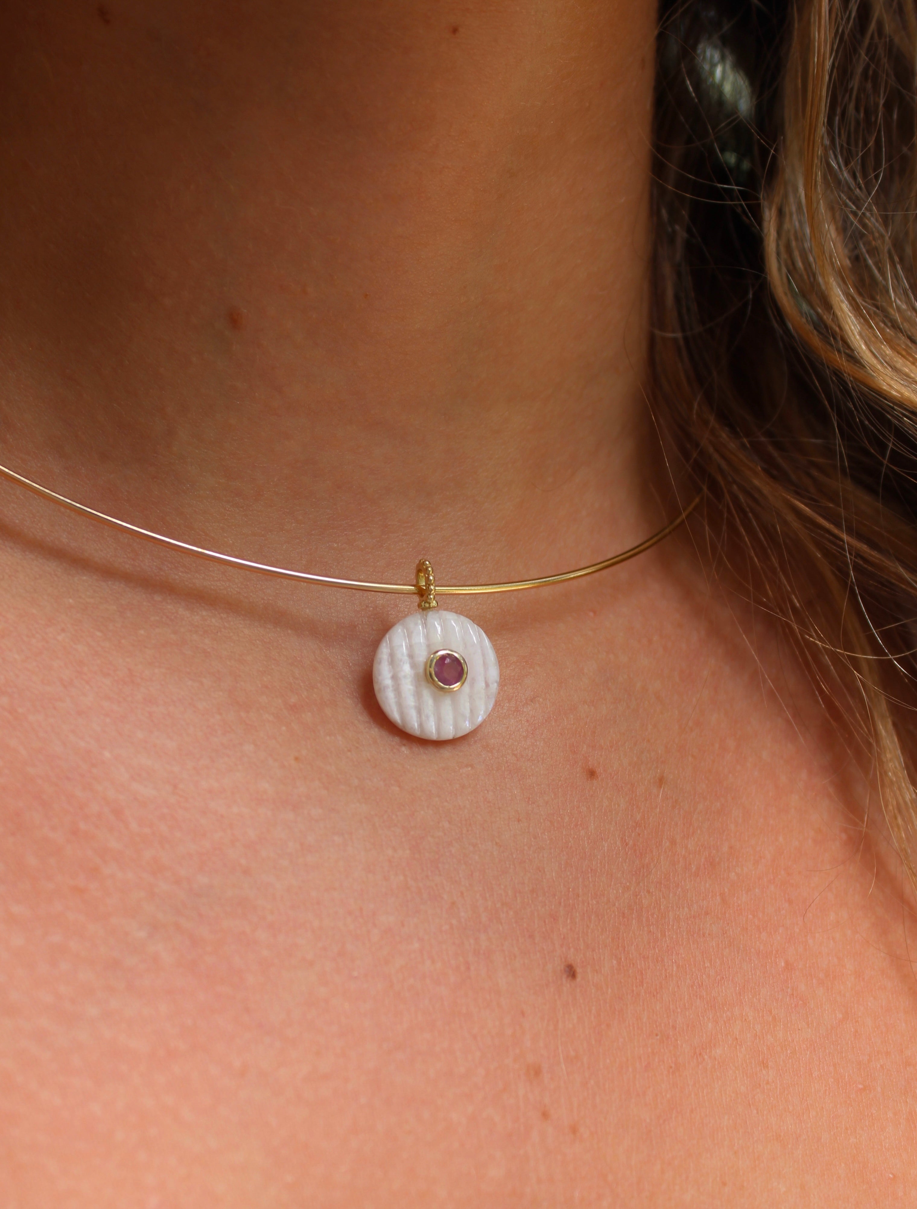 Big Sur Rainbow Moonstone Charm