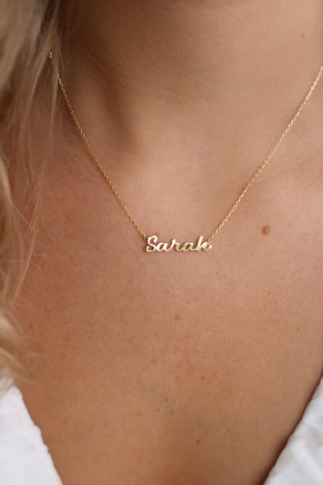14k Custom Name Necklace
