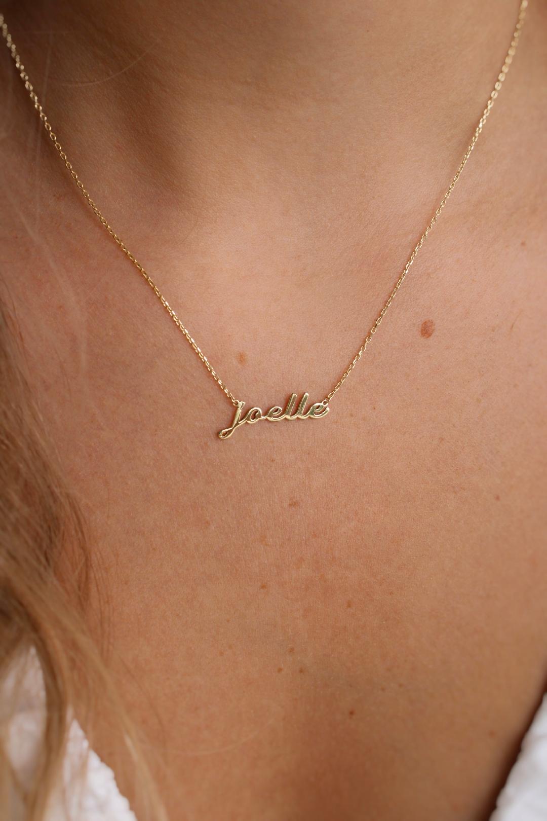 14k Custom Name Necklace