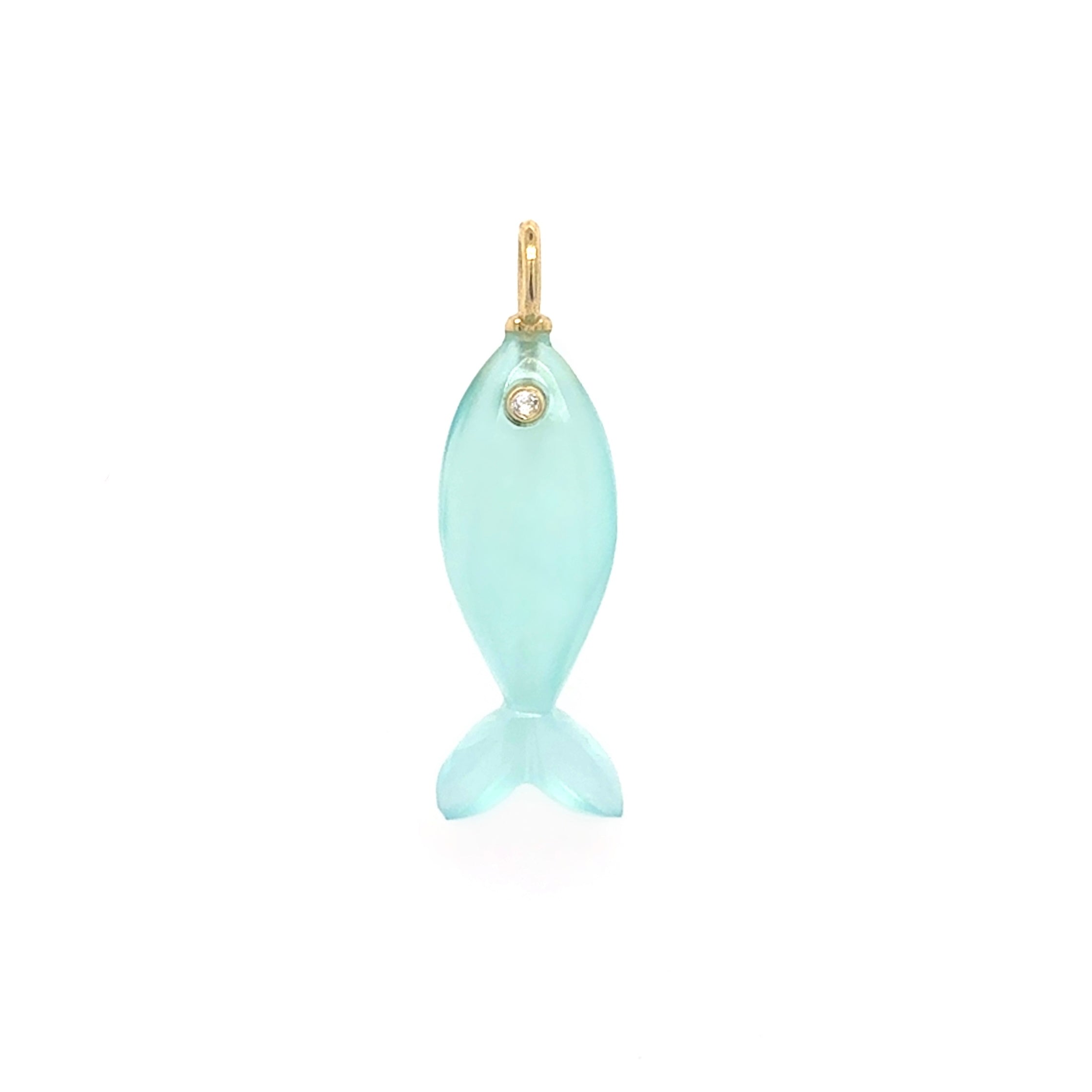 Cantabria Aqua Chalcedony Charm