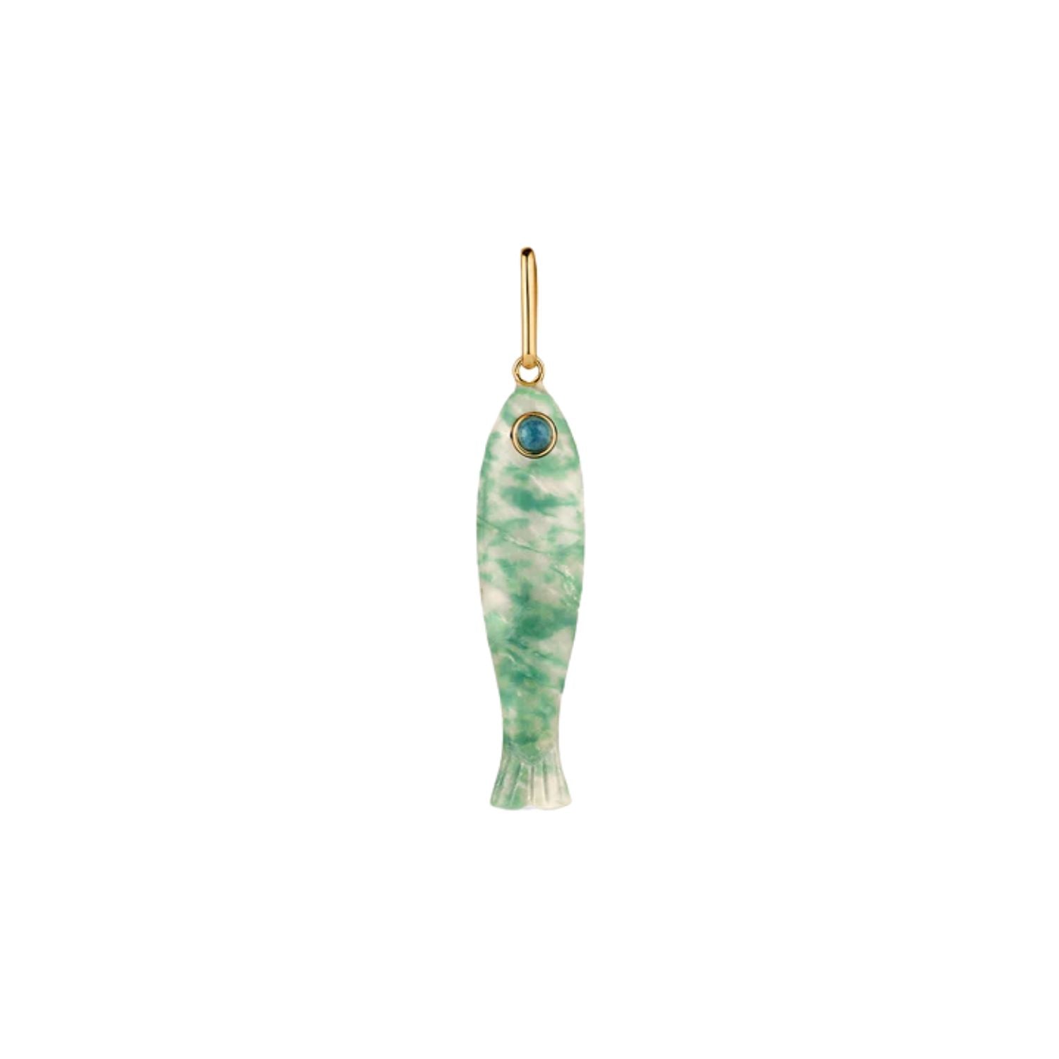 Teramo Green Swirl Charm