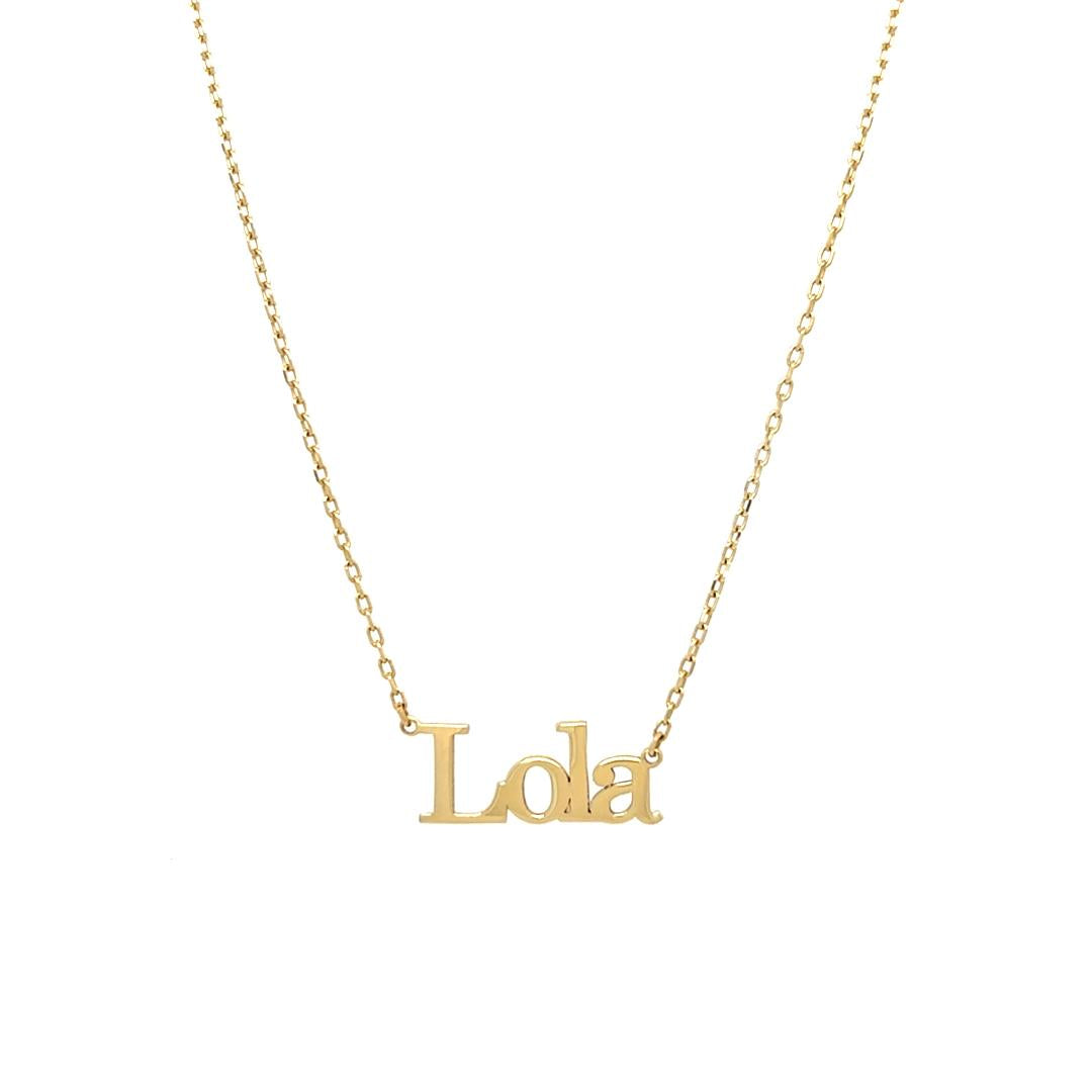 14k Custom Name Necklace