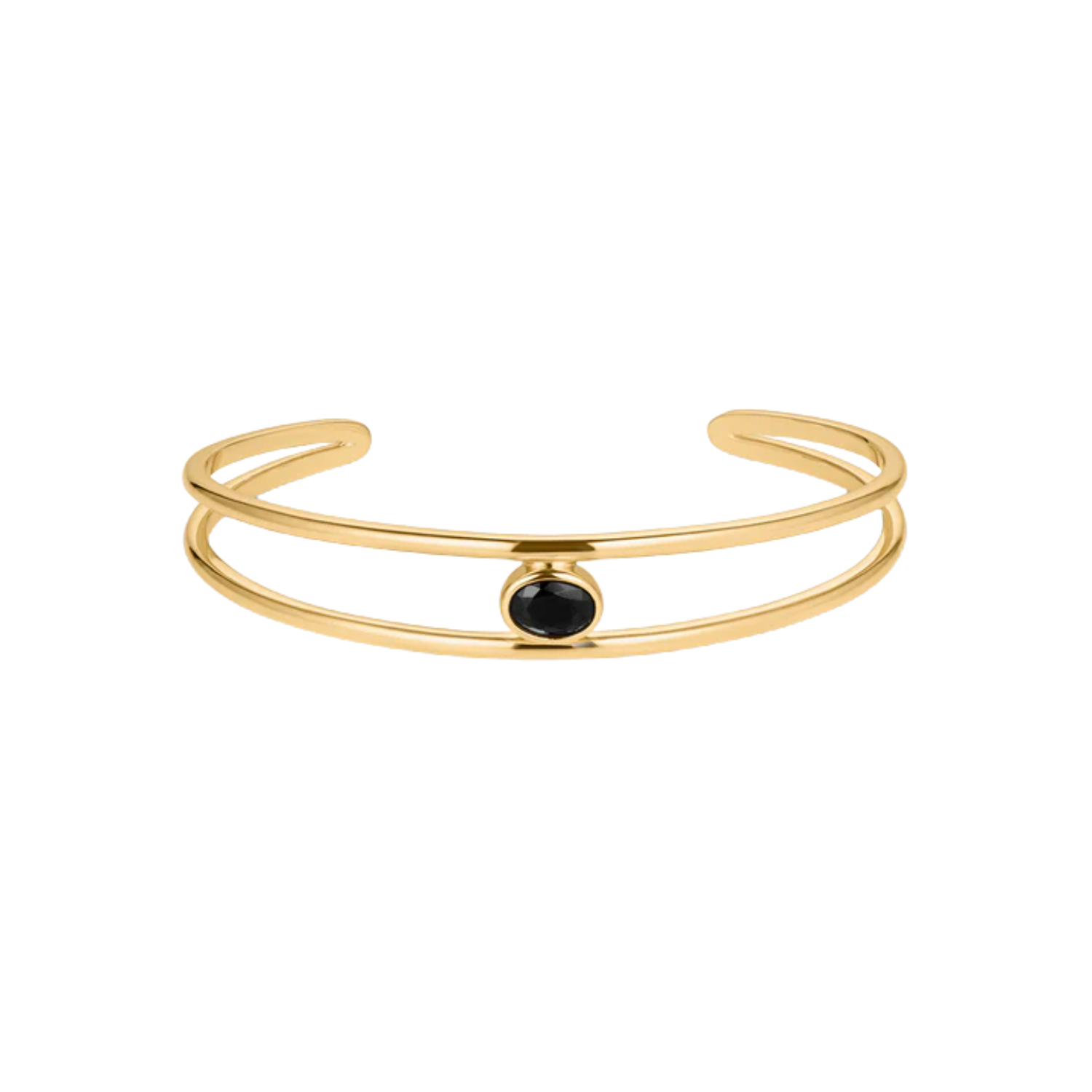 Monroe Black Cuff Bracelet