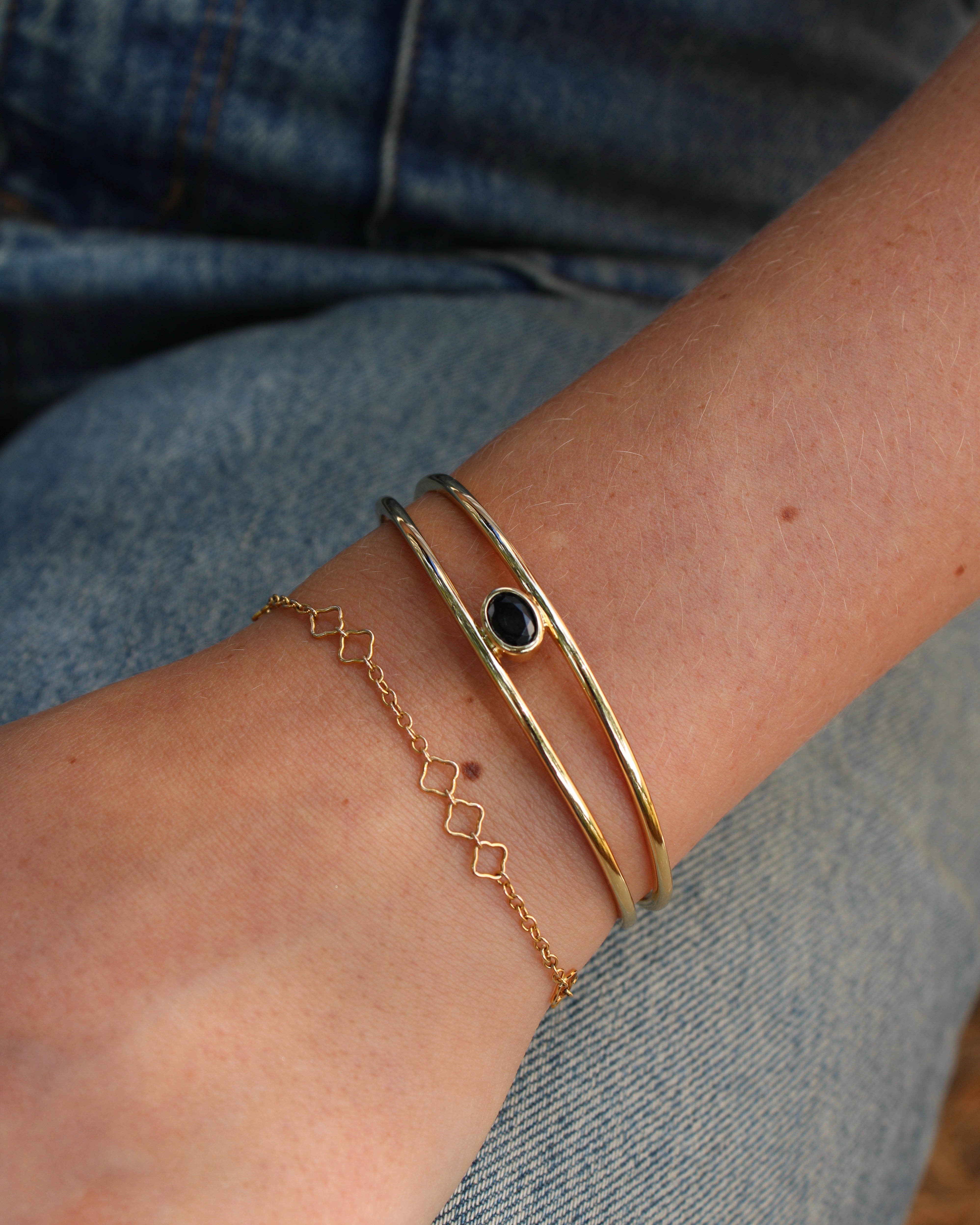 Monroe Black Cuff Bracelet