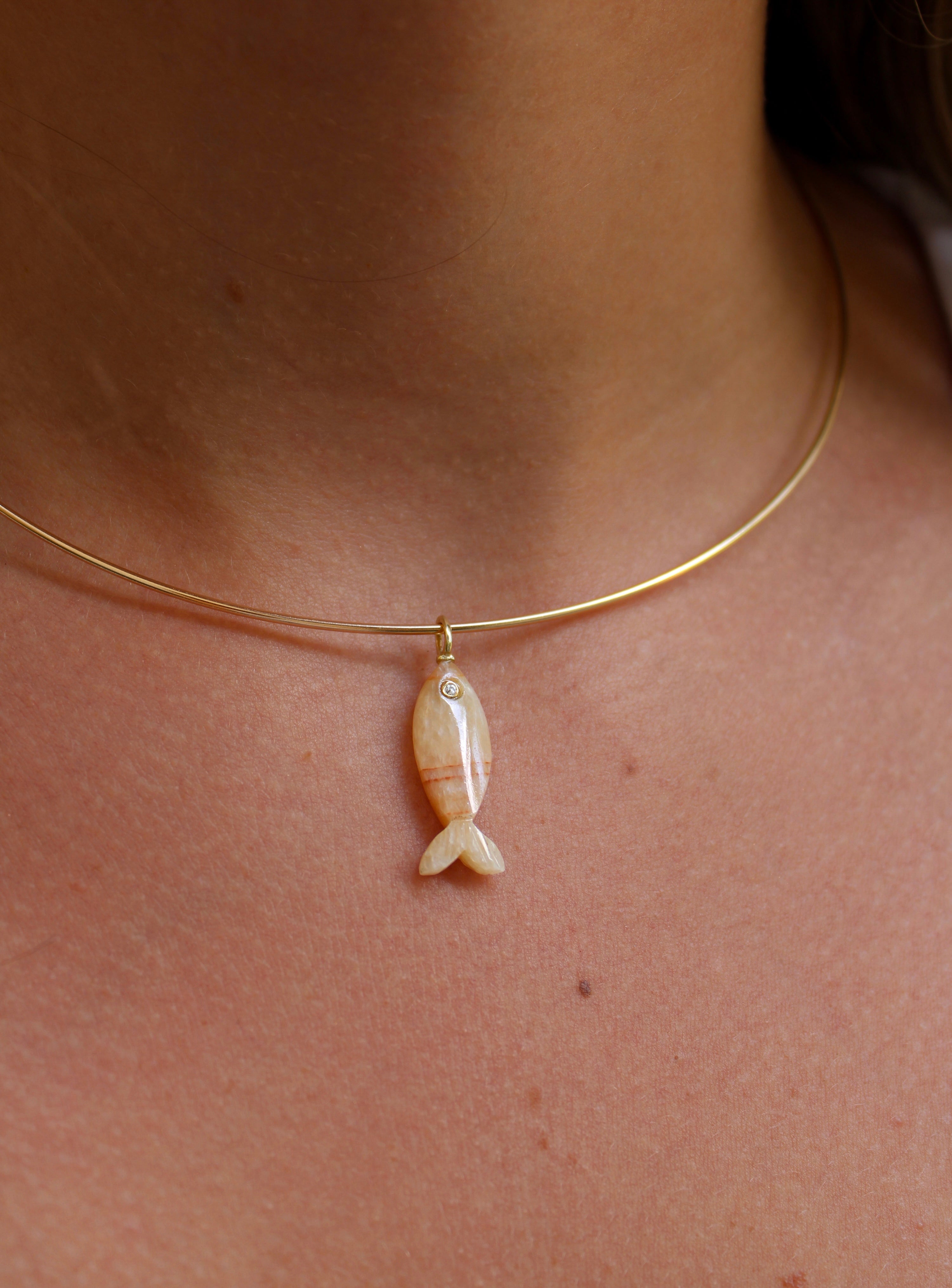 Cantabria Yellow Calcite Charm