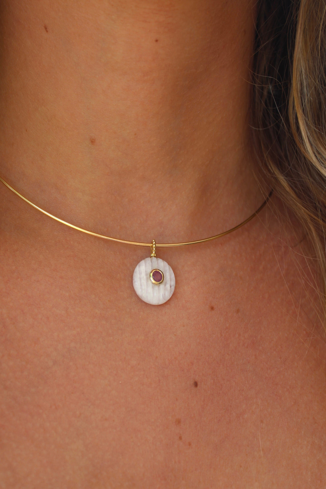 Big Sur Rainbow Moonstone Charm