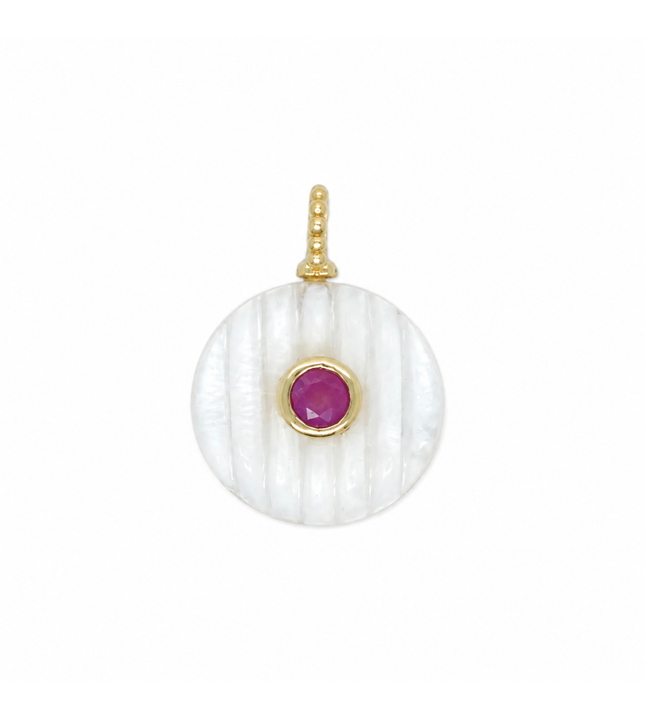 Big Sur Rainbow Moonstone Charm