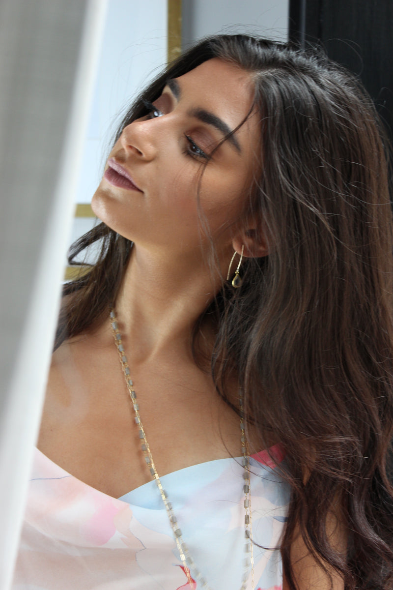 Dangle Gemstone earrings