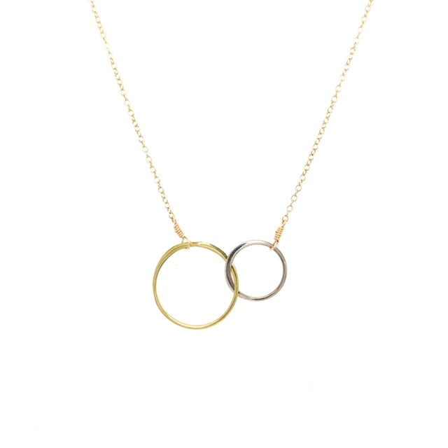 Worthington Long Gold Circle Pendant W/ Rhinestones Necklace | eBay
