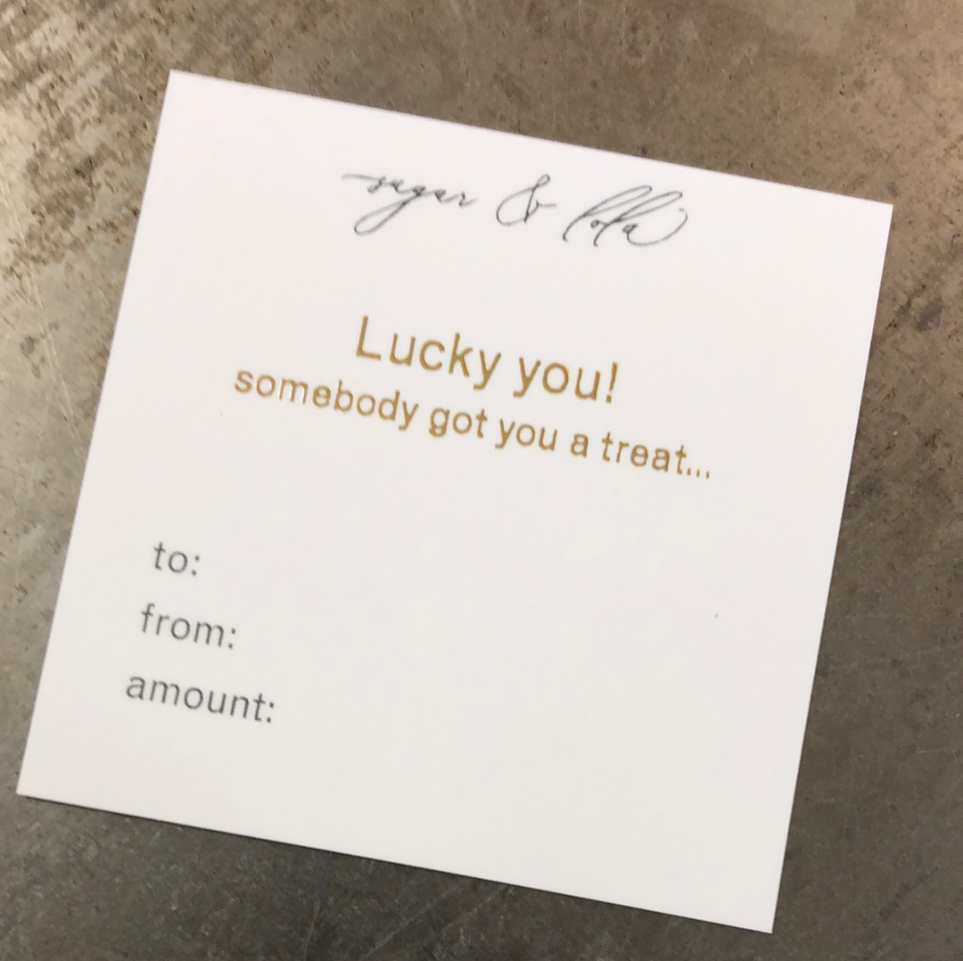 Forever Bracelet Gift Card Sugar & Lola